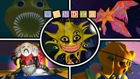 WONDERLAND: All Bosses & Chase Sequences + Ending (Roblox)